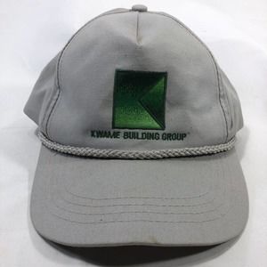 Kwame Building Group Rope Hat Cap Yupoong Adjustable Strap One Size Fits Most OS